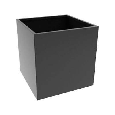 Square Concrete Planter (Black)